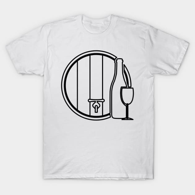 Wine Keg T-Shirt by SWON Design